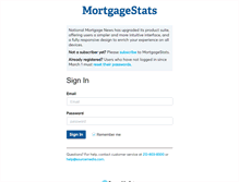 Tablet Screenshot of mortgagestats.com